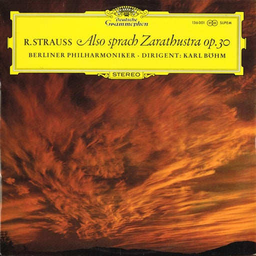 Richard Strauss, Berliner Philharmoniker, Karl Böhm – Also Sprach Zarathustra, Op. 30 (LP, Vinyl Record Album)