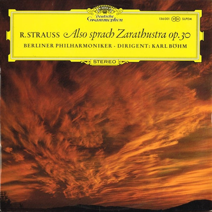 Richard Strauss, Berliner Philharmoniker, Karl Böhm – Also Sprach Zarathustra, Op. 30 (LP, Vinyl Record Album)