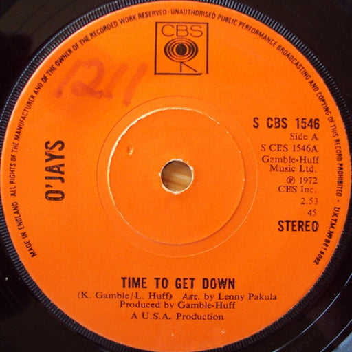 The O'Jays – Time To Get Down (LP, Vinyl Record Album)