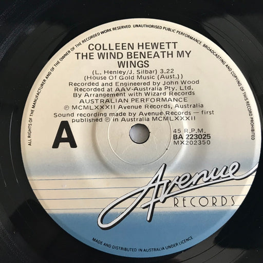 Colleen Hewett – The Wind Beneath My Wings (LP, Vinyl Record Album)