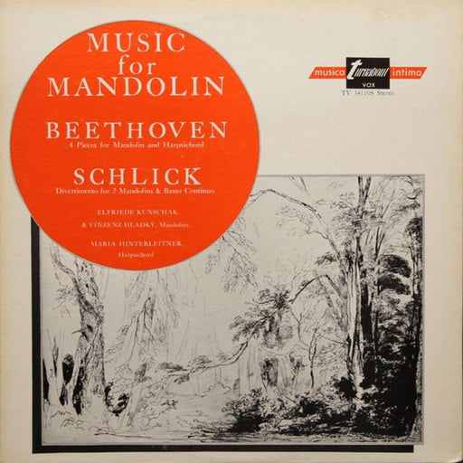 Ludwig Van Beethoven, Johann Conrad Schlick – Music For Mandolin (LP, Vinyl Record Album)