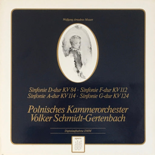 Wolfgang Amadeus Mozart, Volker Schmidt-Gertenbach, Polish Chamber Orchestra – Sinfonie D-dur Kv 84 -Sinfonie F-dur Kv 112 - Sinfonie A-dur Kv 114 - Sinfonie G-dur Kv 124 (LP, Vinyl Record Album)