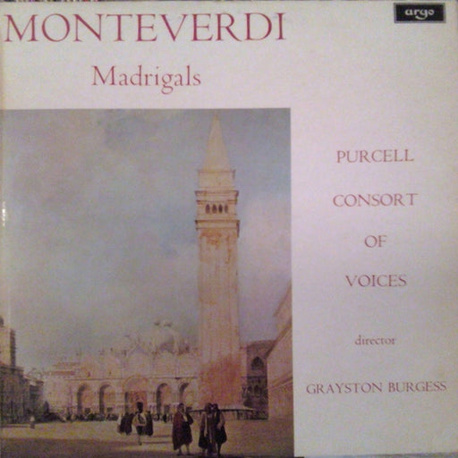 Claudio Monteverdi, The Purcell Consort Of Voices, Grayston Burgess – Madrigals (LP, Vinyl Record Album)