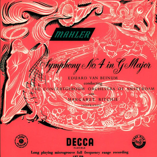 Gustav Mahler, Eduard Van Beinum, Concertgebouworkest, Margaret Ritchie – Symphony No. 4 In G Major (LP, Vinyl Record Album)