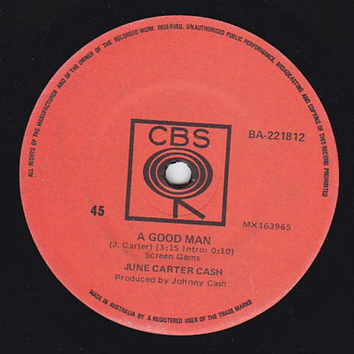 June Carter Cash – A Good Man / Straw Upon The Wind (LP, Vinyl Record Album)