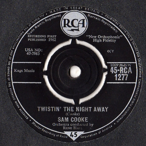 Sam Cooke – Twistin' The Night Away (LP, Vinyl Record Album)