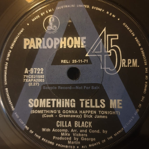 Cilla Black – Something Tells Me (Something's Gonna Happen Tonight) (LP, Vinyl Record Album)