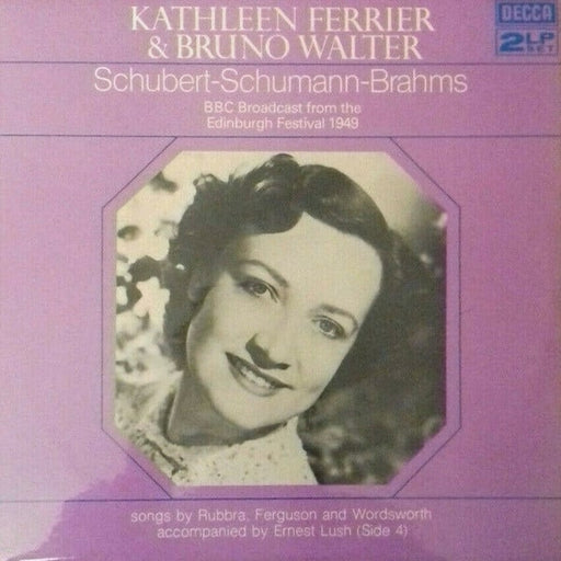 Kathleen Ferrier, Bruno Walter, Franz Schubert, Robert Schumann, Johannes Brahms – BBC Broadcasts From The Edinburgh Festival 1949 (LP, Vinyl Record Album)