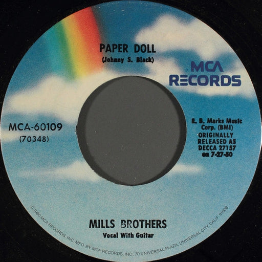 The Mills Brothers – Paper Doll / I'll Be Around (LP, Vinyl Record Album)