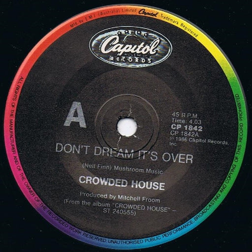 Crowded House – Don't Dream It's Over (LP, Vinyl Record Album)
