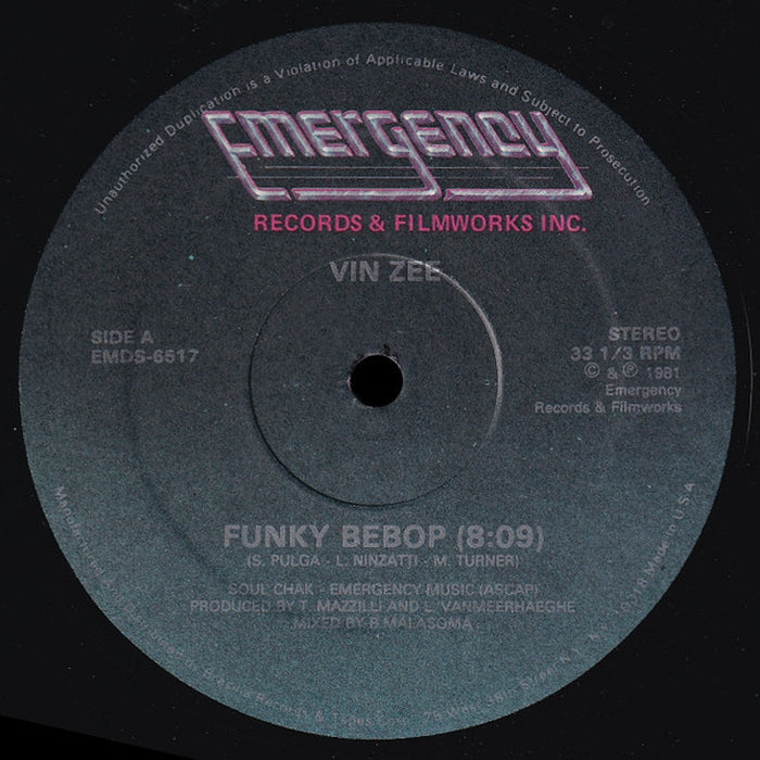 Vin Zee – Funky Bebop (LP, Vinyl Record Album)