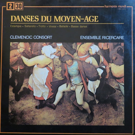 Clemencic Consort, Ricercare-Ensemble Für Alte Musik, Zürich, René Clemencic – Danses Du Moyen-Age (LP, Vinyl Record Album)