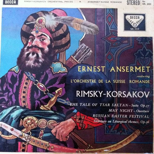 Nikolai Rimsky-Korsakov, Ernest Ansermet, L'Orchestre De La Suisse Romande – The Tale Of Tsar Saltan / May Night / Russian Easter Festival (LP, Vinyl Record Album)