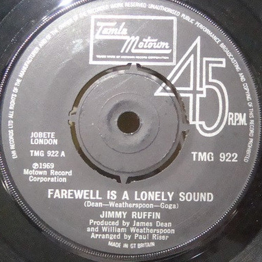 Jimmy Ruffin – Farewell Is A Lonely Sound (LP, Vinyl Record Album)