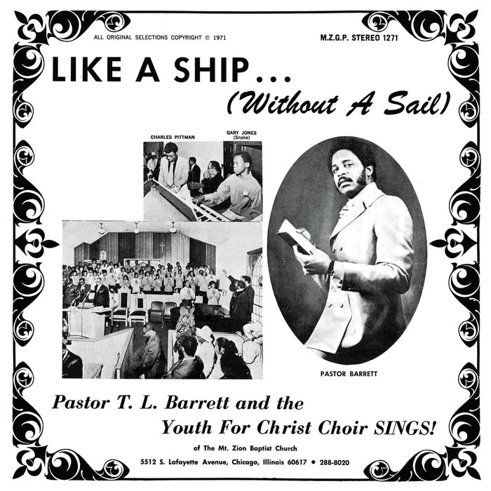 Pastor T. L. Barrett, The Youth For Christ Choir – Like A Ship... (Without A Sail) (LP, Vinyl Record Album)