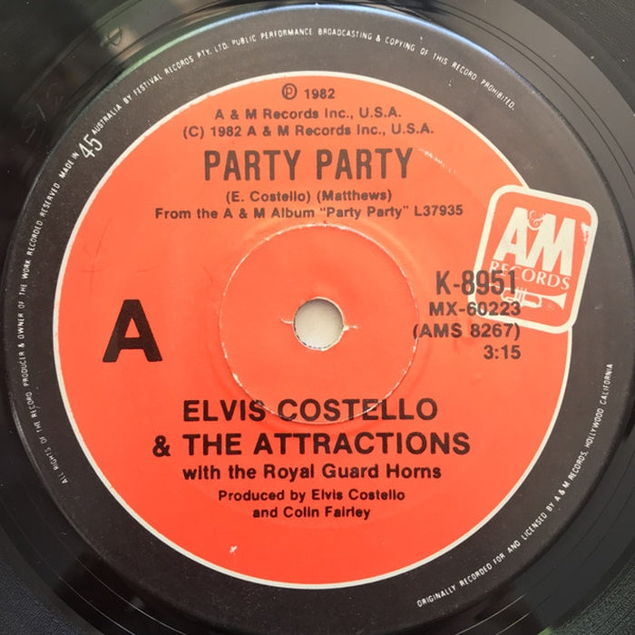 Elvis Costello & The Attractions, The Royal Guard Horns – Party Party (LP, Vinyl Record Album)