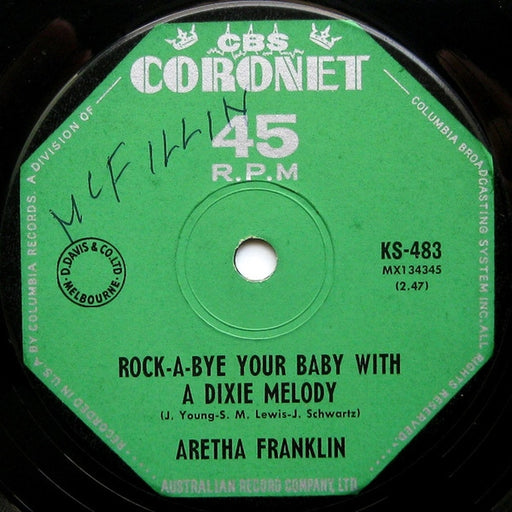 Aretha Franklin – Rock-a-bye Your Baby With A Dixie Melody / Operation Heartbreak (LP, Vinyl Record Album)