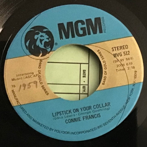 Connie Francis – Lipstick On Your Collar / Mama (LP, Vinyl Record Album)