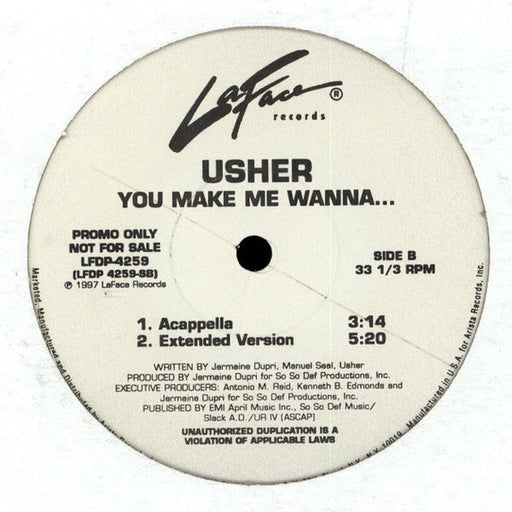 Usher – You Make Me Wanna... (LP, Vinyl Record Album)