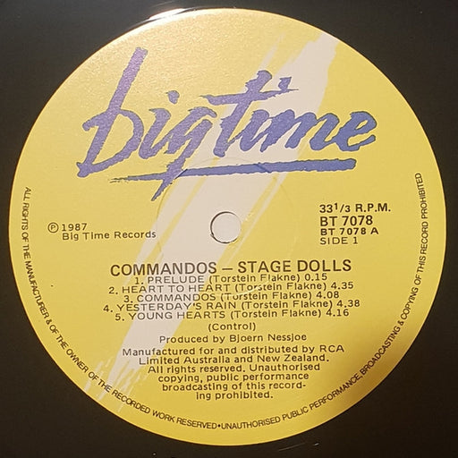Stage Dolls – Commandos (LP, Vinyl Record Album)