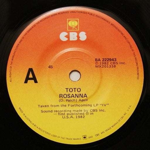 Toto – Rosanna (LP, Vinyl Record Album)