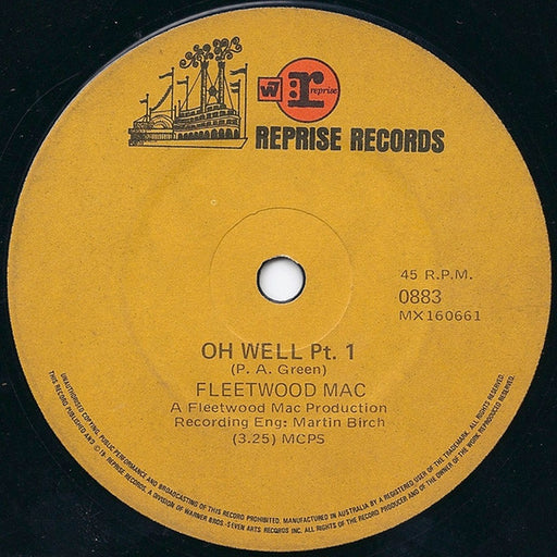 Fleetwood Mac – Oh Well (Parts 1 & 2) (LP, Vinyl Record Album)
