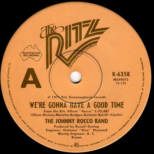Johnny Rocco Band – We're Gonna Have A Good Time (LP, Vinyl Record Album)