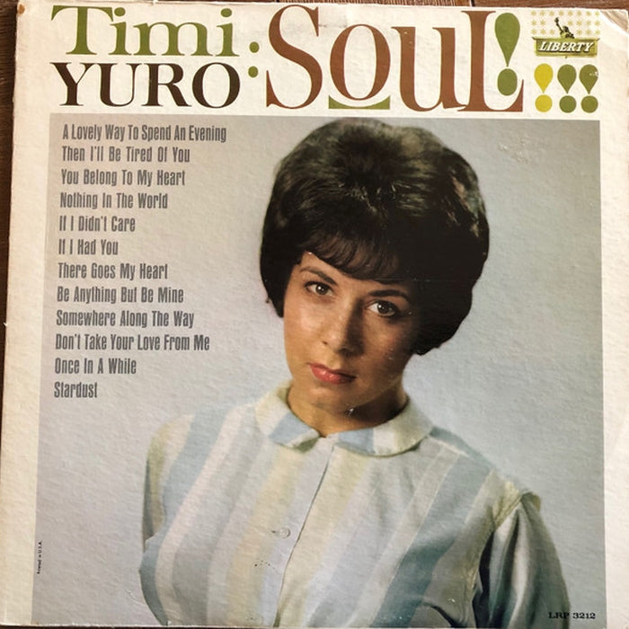 Timi Yuro – Soul! (LP, Vinyl Record Album)