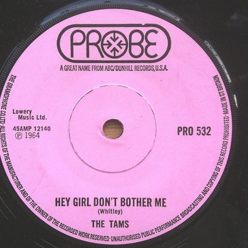 The Tams – Hey Girl Don't Bother Me (LP, Vinyl Record Album)