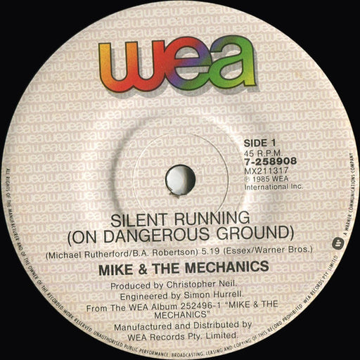 Mike & The Mechanics – Silent Running (On Dangerous Ground) (LP, Vinyl Record Album)
