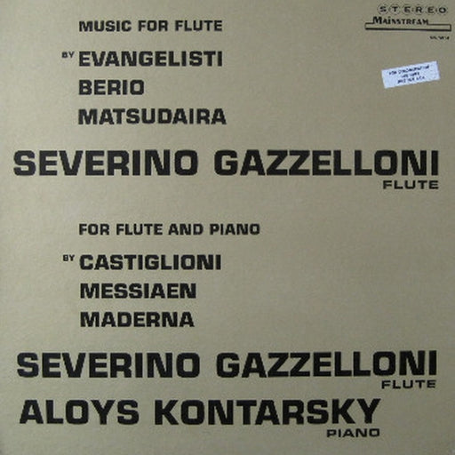 Severino Gazzelloni, Aloys Kontarsky – Music For Solo Flute / Music For Flute And Piano (LP, Vinyl Record Album)