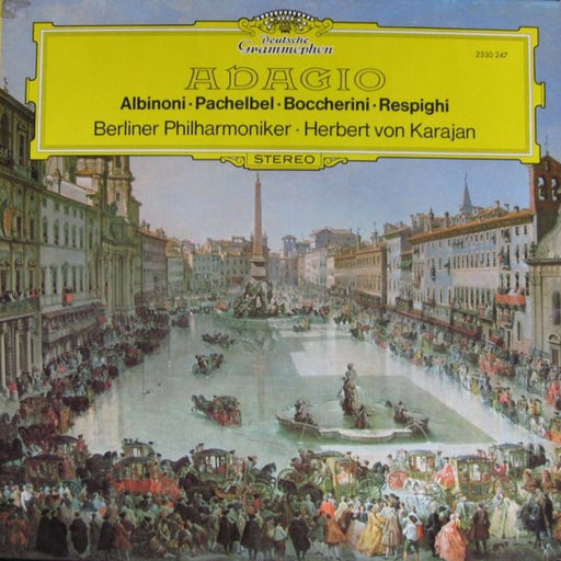 Tomaso Albinoni, Johann Pachelbel, Luigi Boccherini, Ottorino Respighi, Berliner Philharmoniker, Herbert von Karajan – Adagio (LP, Vinyl Record Album)