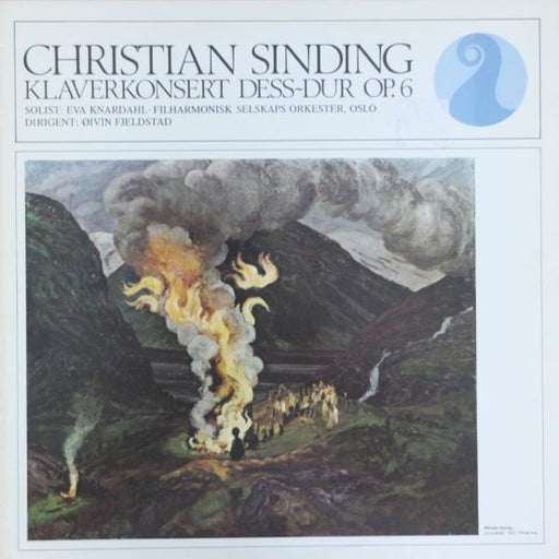 Christian Sinding, Eva Knardahl, Filharmonisk Selskaps Orkester, Øivin Fjeldstad – Klaverkonsert Dess-Dur Op. 6 (LP, Vinyl Record Album)