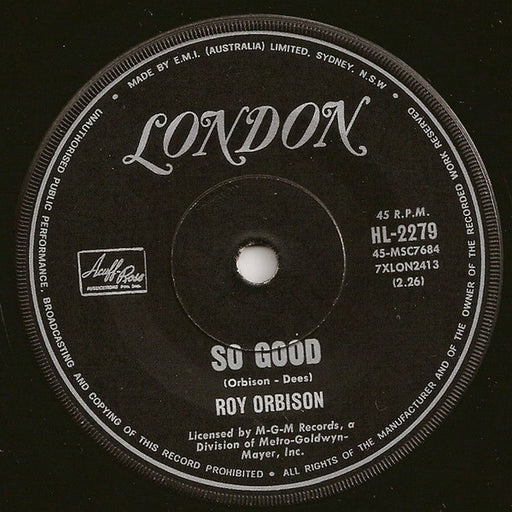 Roy Orbison – So Good (LP, Vinyl Record Album)