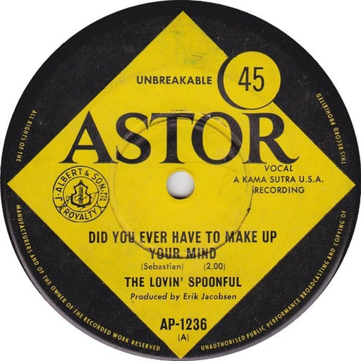 The Lovin' Spoonful – Did You Ever Have To Make Up Your Mind? (LP, Vinyl Record Album)