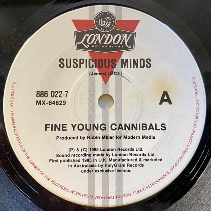 Fine Young Cannibals – Suspicious Minds (LP, Vinyl Record Album)