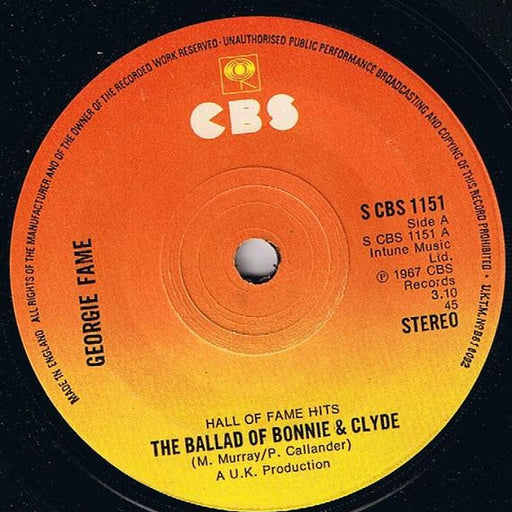 Georgie Fame – The Ballad Of Bonnie & Clyde / Seventh Son (LP, Vinyl Record Album)