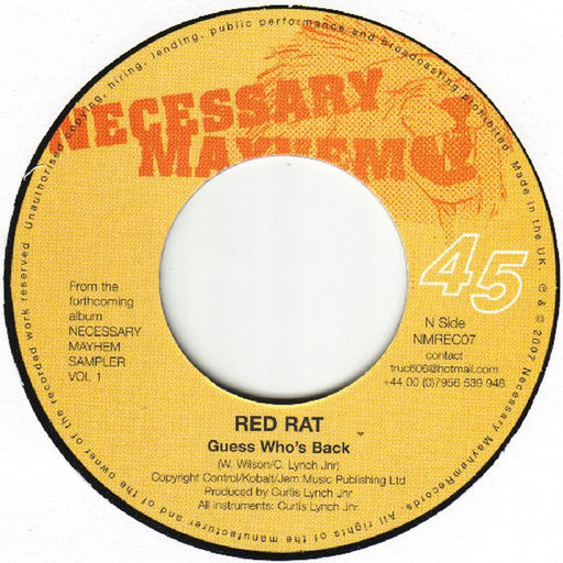 Red Rat, Top Cat – Guess Who's Back / Bun De Sensi (LP, Vinyl Record Album)