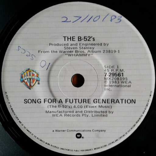 The B-52's – Song For A Future Generation (LP, Vinyl Record Album)