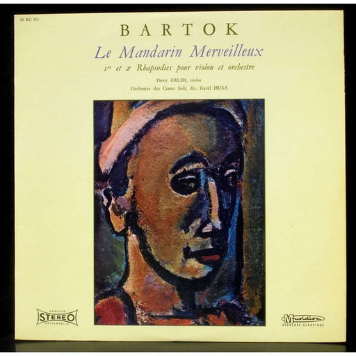 Béla Bartók, Devy Erlih, Karel Husa, Orchestre Des Cento Soli – Le Mandarin Merveilleux - 1e Et 2e Rhapsodies Pour Violon Et Orchestre (LP, Vinyl Record Album)
