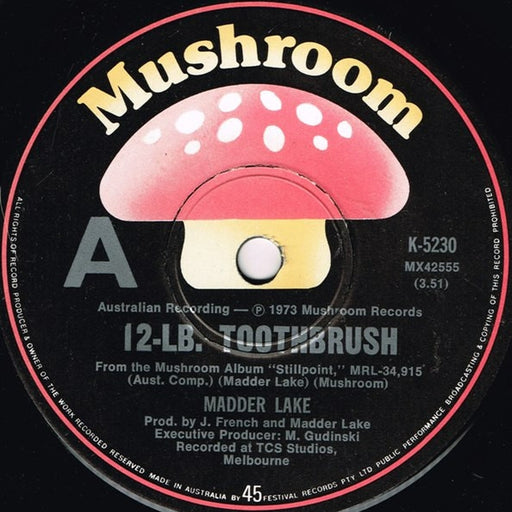 Madder Lake – 12-LB. Toothbrush (LP, Vinyl Record Album)