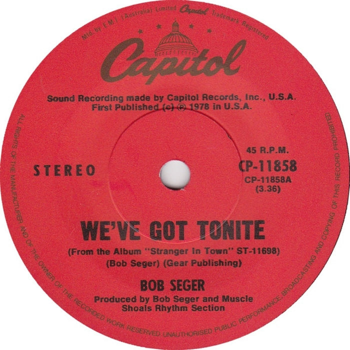 Bob Seger – We've Got Tonite (LP, Vinyl Record Album)