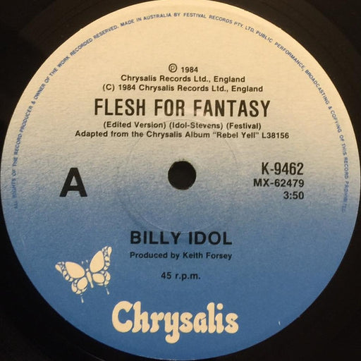 Billy Idol – Flesh For Fantasy (LP, Vinyl Record Album)