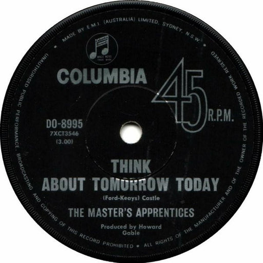 The Master's Apprentices – Think About Tomorrow Today (LP, Vinyl Record Album)