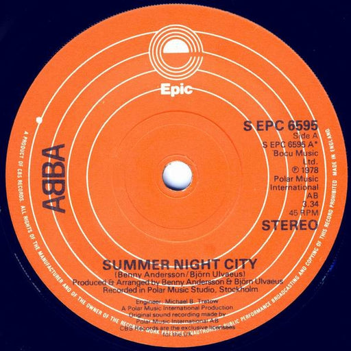 ABBA – Summer Night City (LP, Vinyl Record Album)