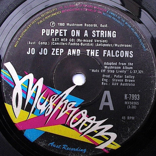 Jo Jo Zep and the Falcons – Puppet On A String (LP, Vinyl Record Album)