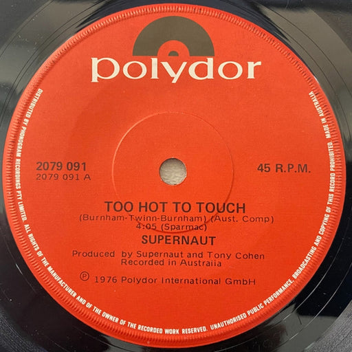 Supernaut – Too Hot To Touch (LP, Vinyl Record Album)