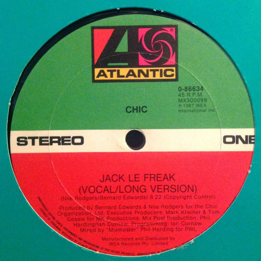 Chic – Jack Le Freak (LP, Vinyl Record Album)