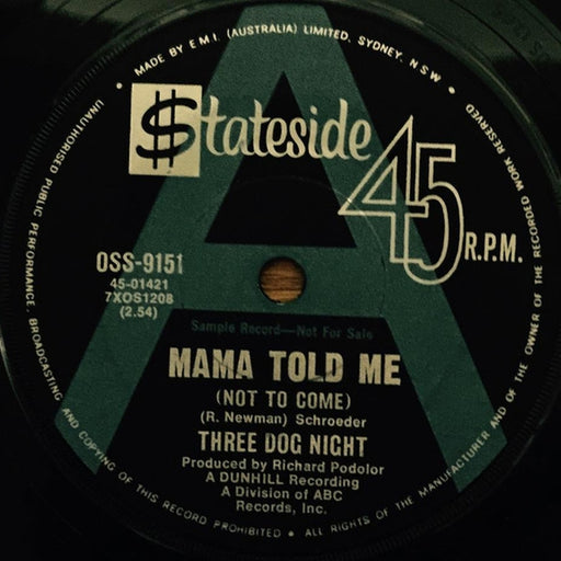 Three Dog Night – Mama Told Me (Not To Come) (LP, Vinyl Record Album)