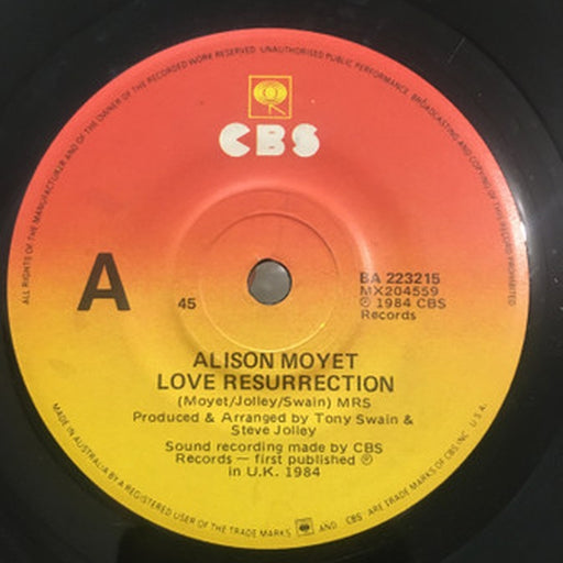Alison Moyet – Love Resurrection (LP, Vinyl Record Album)